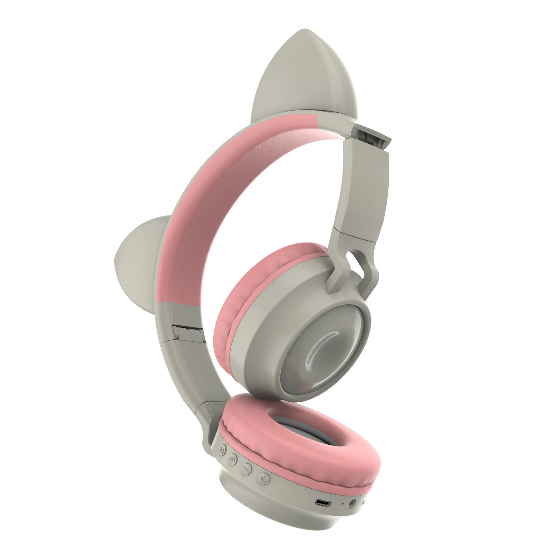 New fantasy elf LED Cat Ear Headphones Bluetooth 5 0 Young People Kids Stereo gamingHeadset Support TF Card 3 5mm Plug With Mic