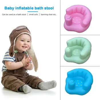 

Baby Bath Shower Chair Infant Learning Sitting PVC Inflatable Sofa Seat Stool Baby Breathable Furniture for Hiking and Travel