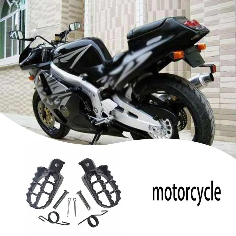 A Pair Of Foot Pegs Rests Footpegs Off Road Motorcycle Pedals Iron For