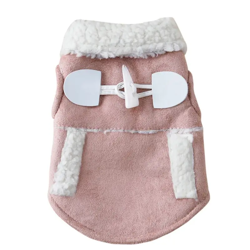 

Button Fashion Warm Pet Hat Coat Coats Z Dog Dogs Clothes Jackets Winter Supplies