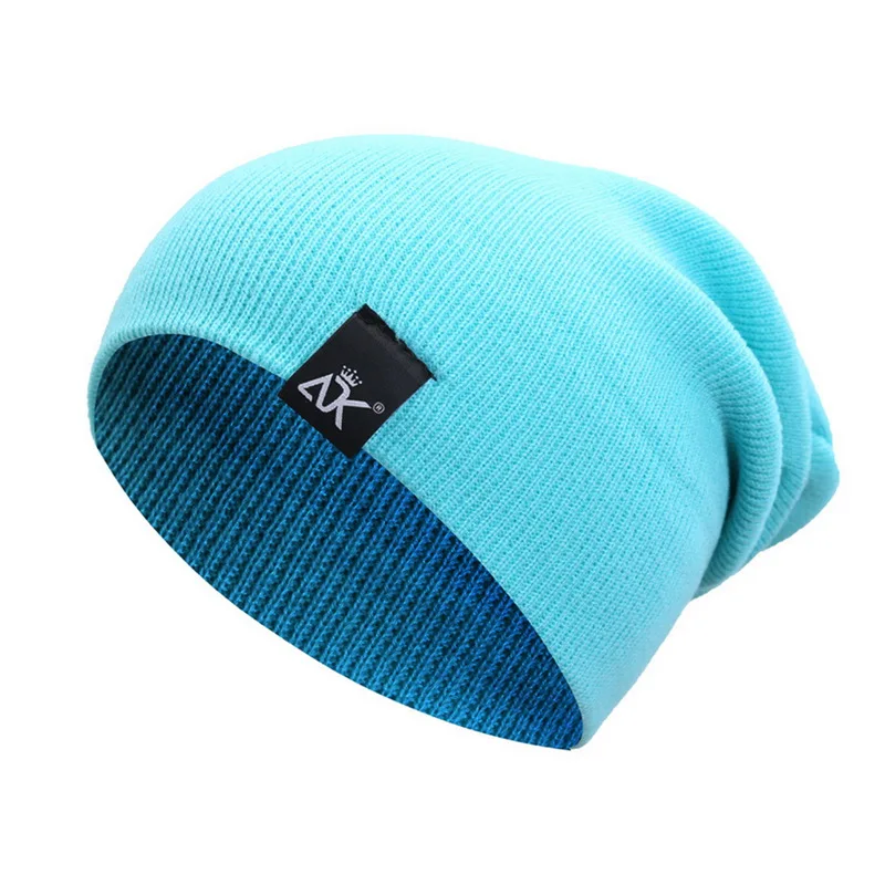 Мужская зимняя полосатая вязаная кепка, уличная Кепка в стиле хип-хоп, Шерстяная кепка на осень и зиму, модная Шерстяная кепка - Цвет: 14