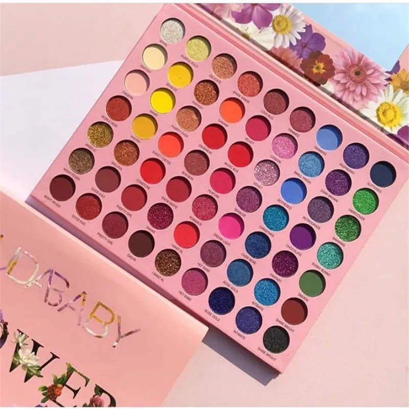

Flower 63Colors Glitter Eyeshadow Palette Natural Makeup Eyeshadow Bright/Warm Eye Makeup Glam Eyeshadow Base Nude Eyeshadow Set