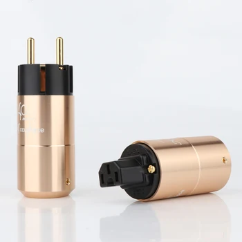 

hi-end Accuphase 40th EU&US shuko Power plug IEC commector For audio power cable