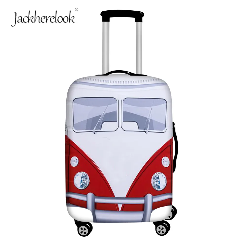 Винтажный Дорожный чемодан Jackherelook с рисунком автобуса|Принадлежности для