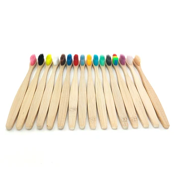 

Bamboo Toothbrush With Tube Eco Friendly 1pcs soft-bristle Wooden Handle Bamboo Fibre Toothbrush Tube Portable Charcoal Set