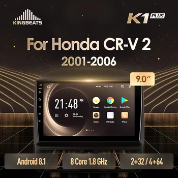 

KingBeats Android 8.1 Octa-Core head unit 4G in Dash Car Radio Multimedia Video Player Navigation GPS For Honda CR-V 2 2001-2006