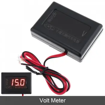 

12V / 24V Universal Digital Display Anti-shake Car Volt Gauge Meter Voltmeter with Sensor for Auto Truck