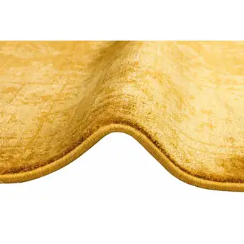 

Apex Overdye 3 'x 5' Viscose Yellow Runner Rug