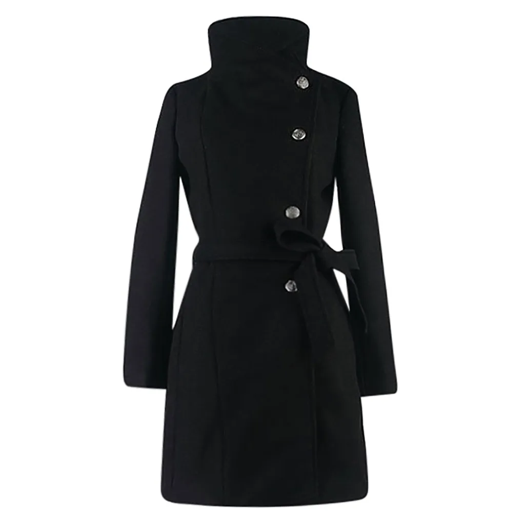 KANCOOLD, Женское зимнее пальто для женщин, 1 шт., двубортное приталенное длинное весеннее пальто, осенняя верхняя одежда, верхняя одежда