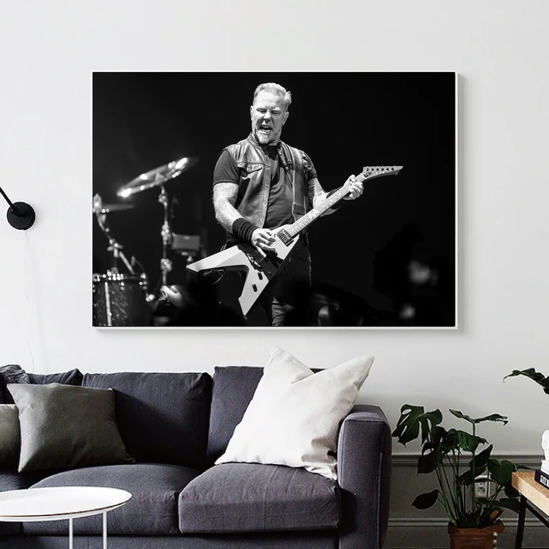 Художественный Печатный Шелковый плакат James Hetfield художественный принт настенные