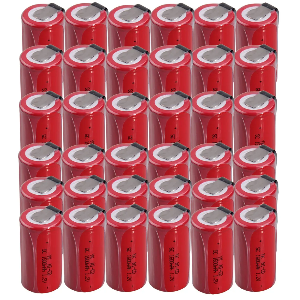 36 шт. в комплекте SC аккумулятор 1 2 v 1500mah nicd аккумуляторы для электроинструментов