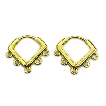 

Kpop new brass jewelry ear hook small circle charm handmade tassel earrings DIY production supplies jewelry findings wholesale
