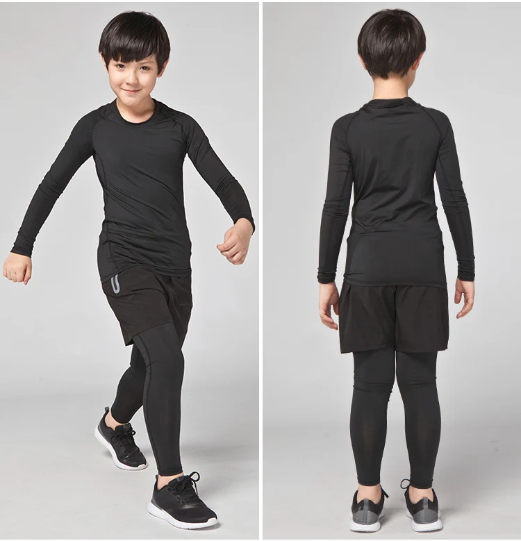 Running Sets Sport Suit Kids Compression Set Quick Dry Basketball