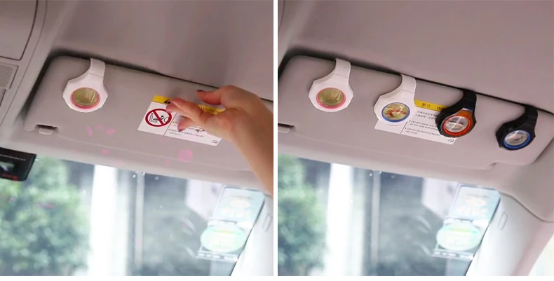 Car Air Freshener Nano car air perfume Car sun visor perfume Auto Indoor Air Purifier Aromatherapy Fragrance Smell Diffuser
