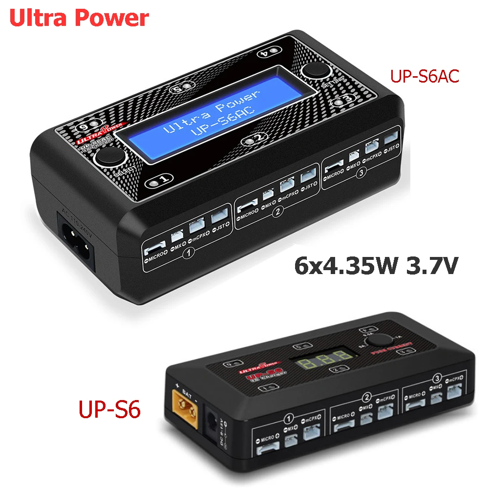 Ультра Мощность UP-S6 UP-S6AC 6x4 35 W 3 7 V 1S Lipo LiHv Батарея Зарядное устройство с микро-MX JST