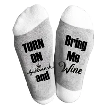 1 пара мягких носков с рождественскими буквами, зимние теплые носки для женщин TY66