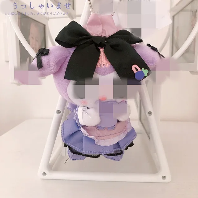 kurmiiii Black Tea Anime Plush Keychains Stuffed Animal Doll Chain Cartoon Keychain Toys Baby Child Kids Birthday Gift