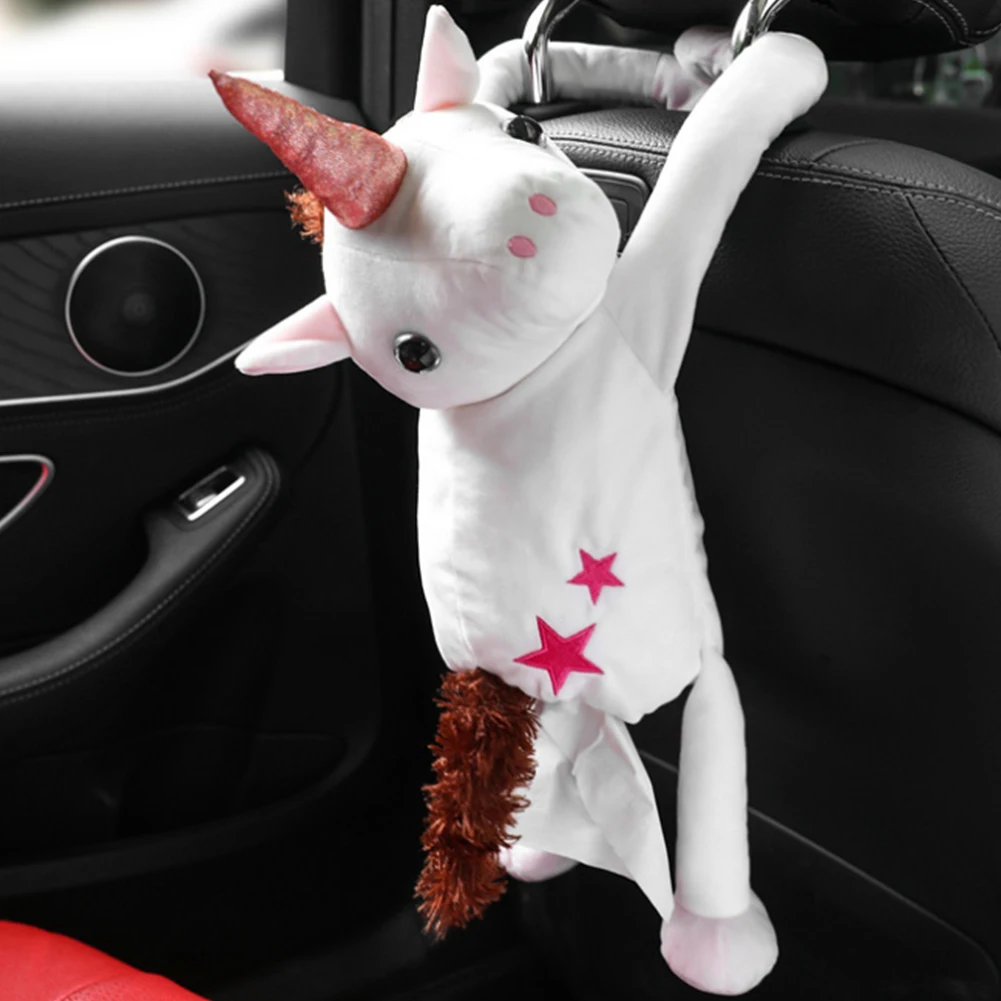 

Cute Little Animal Tissue Box Holder Zipper Backseat Tissue Case for Car and Home Use