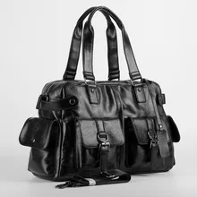 Вместительные сумки, деловые повседневные мужские сумки на одно плечо, диагональные кожаные дорожные сумки, мужские дорожные сумки ts