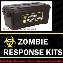 Для BIOHAZARD вспышка зомби ответные наборы виниловые наклейки/наклейки для Ammo Box FY038
