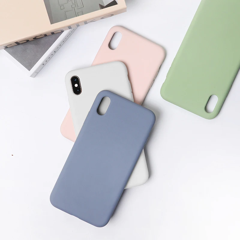 Официальный жидкий силиконовый чехол для iphone XR 6 6s 7 8 Plus Fundas для Apple xs максимальный чехол простой сплошной цвет