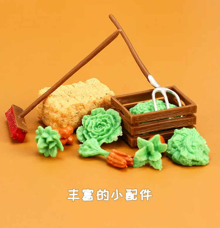 DIY песочный стол Модель трансформация стабильная ферма конюшни забор с игрушками ферма животное коллокация сцена модель