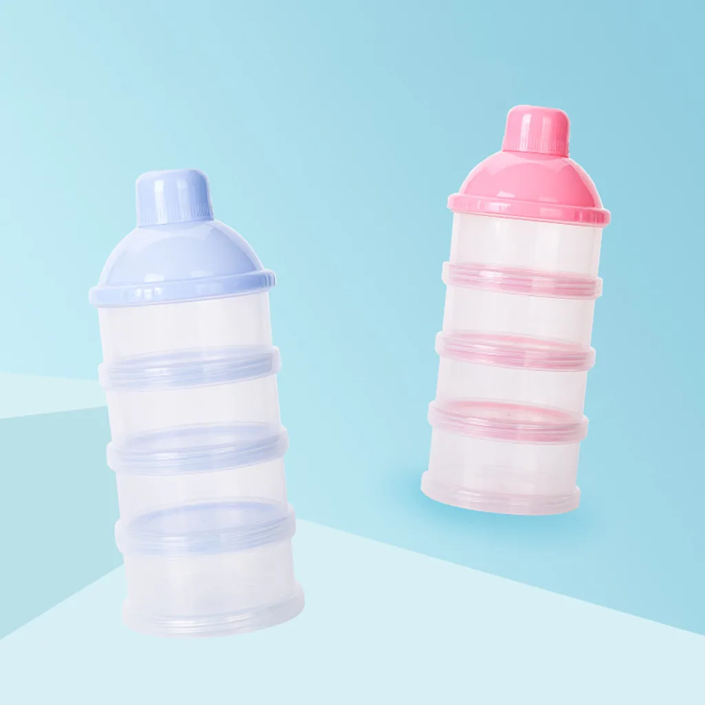 

Portable Four Layers Infant Milk Powder Container Newborn Baby Feeding Food Bottle Moistureproof Snack Storage Box Candy Storage