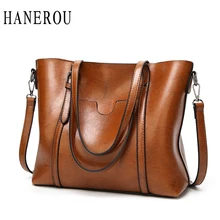 Женская Повседневная сумка, масло, воск, женские кожаные сумки, роскошные женские ручные сумки, женская сумка-мессенджер, высокое качество, большая сумка-тоут, Sac Bols