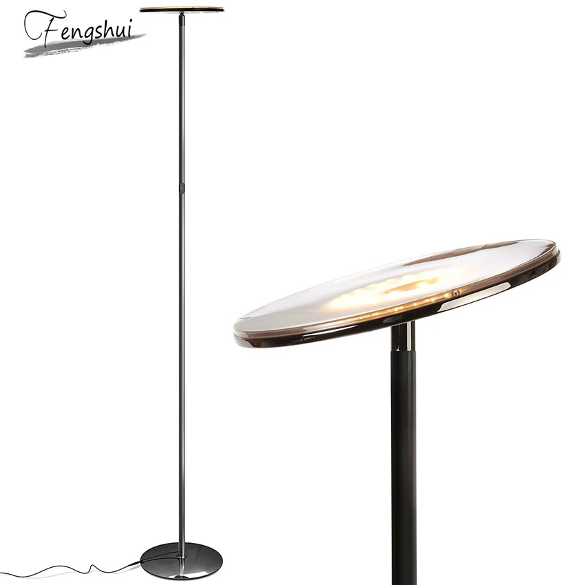 

Minimalism Modern LED Floor Lamp Adjustable Dimming Indoor Floor Light Lighting Bedroom Living Stand Lamp Wood Flooring Lighting