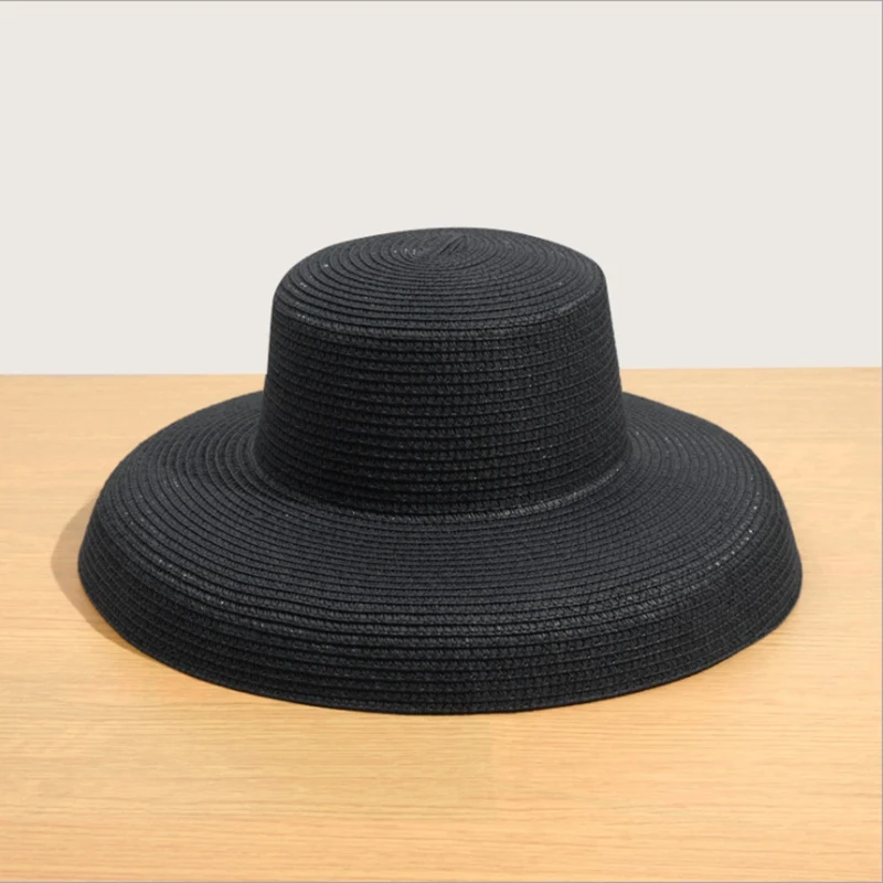 Elegant Wide Brim Straw Hat