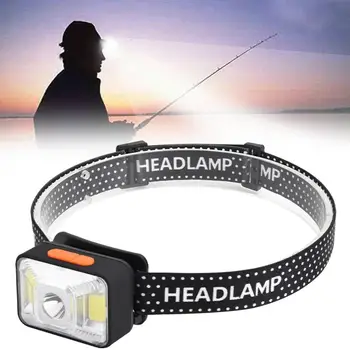 

Mini Head Lamp 3 Modes Waterproof Led Flashlight Headlight Headlamp Torch Lanterna with Headband Use Aa Battery
