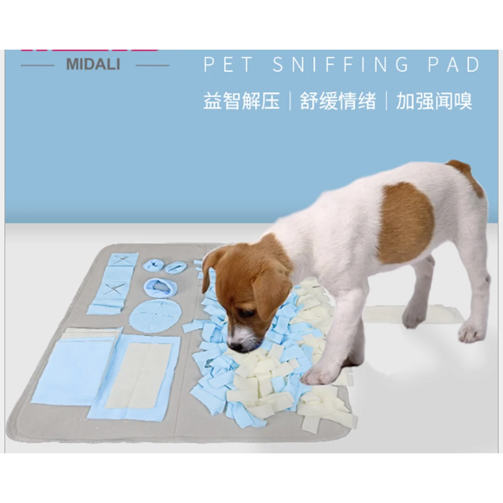 Soft Pet Dog Snuffle Mat Training Blanket Pet Nose Work Smell Snuffle Pads Training Feeding Blanket Pet Nose Pad