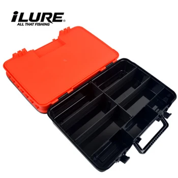 

Outdoor Fishing Tool Storage Box Double Waterproof Portable Mini Fishing Box Bait Hook Space Bean Fishing Gadget Storage Box