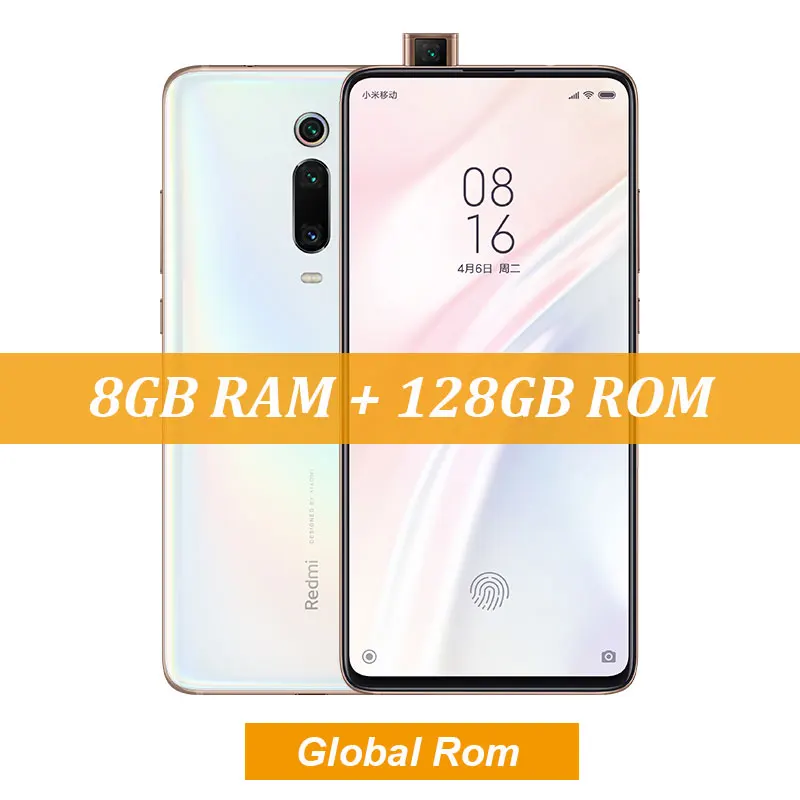 Global Rom White Xiaomi Redmi K20 Pro 8 Гб 128 ГБ Snapdragon 855 восьмиядерный смартфон 48MP Тройная камера 6,3" AMOLED экран 4000 мАч - Цвет: Global Rom White