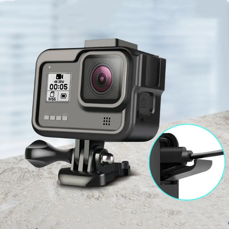 Металлический защитный чехол с рамкой для камеры GoPro Hero 8