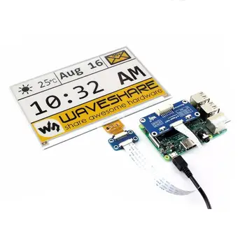 

AiSpark 7.5inch e-Paper HAT (C) 640x384 E-ink Display Module Three-color SPI interface, for Raspberry Pi 2B/3B/Zero/Zero W