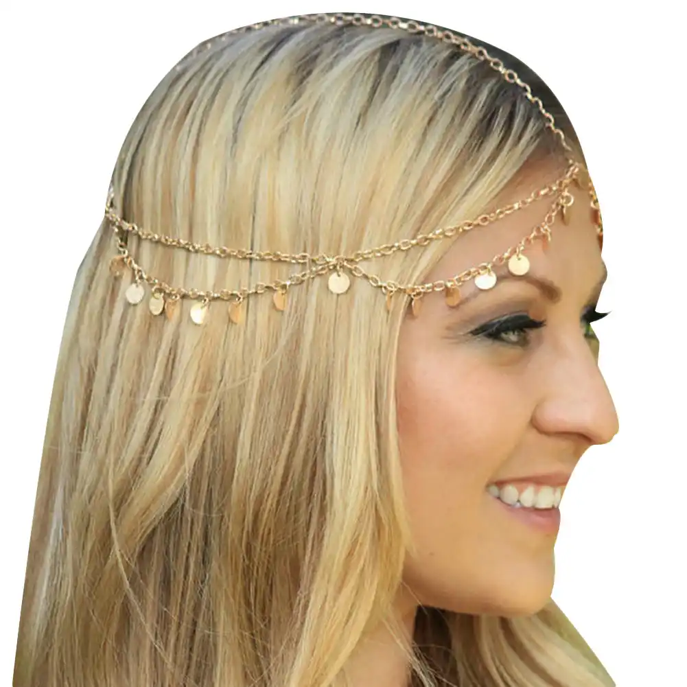 Hair Band Pendant Headpiece Boho Head Chain Headband Indian Hair Jewelry