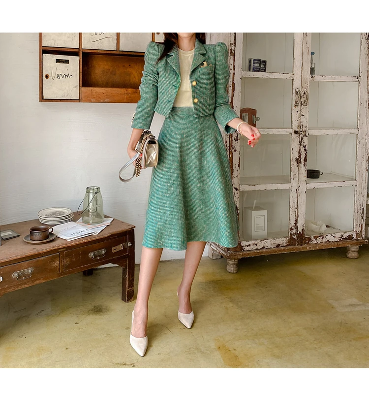 para mulheres, terno elegante, vestido verde, roupa