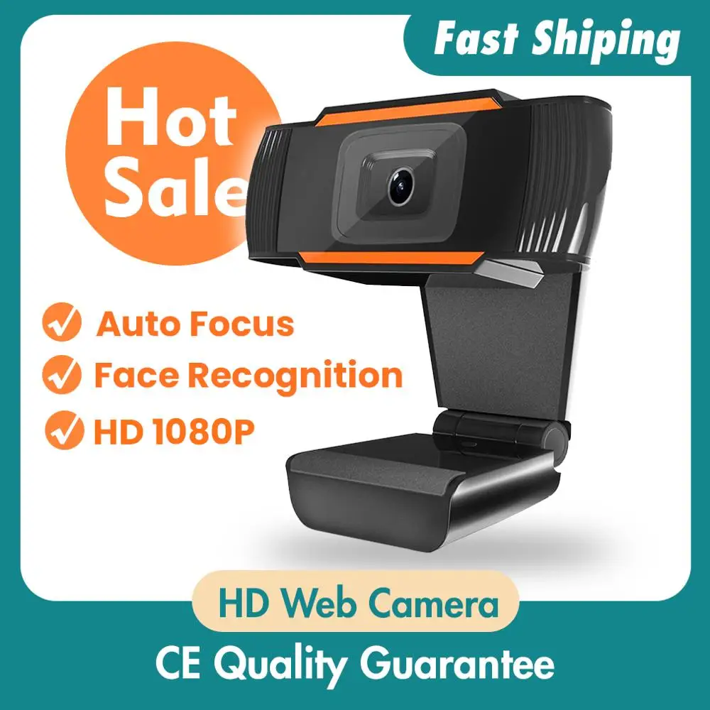 

30 degrees rotatable 2.0 HD Webcam 1080p USB Camera Video Recording Web Camera with Microphone For PC Computer