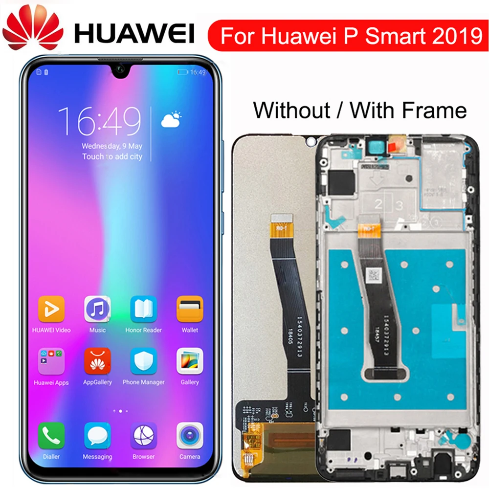 Najtaniej 10 dotykowy wyświetlacz LCD do Huawei P Smart 2019 wersja LCD + montaż digitizera ekranu dotykowego Lcd wymień POT LX1 L21 LX3