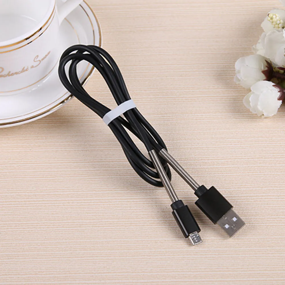 Прочный пружинный анти-сломающийся Micro USB зарядный кабель-трос для синхронизации данных телефон USB к Micro USB быстрый безопасный зарядный кабель 30