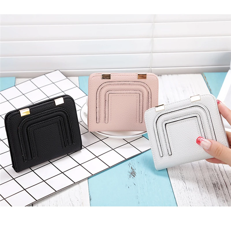 

money clip wallet Multi-function Wallets for Women Mini Female Short Design Money Clips Young Girl dinheiro clip