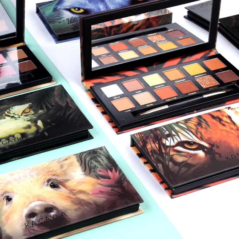 12 цветов блестящие матовые тени для век макияж палитра теней мерцающие набор