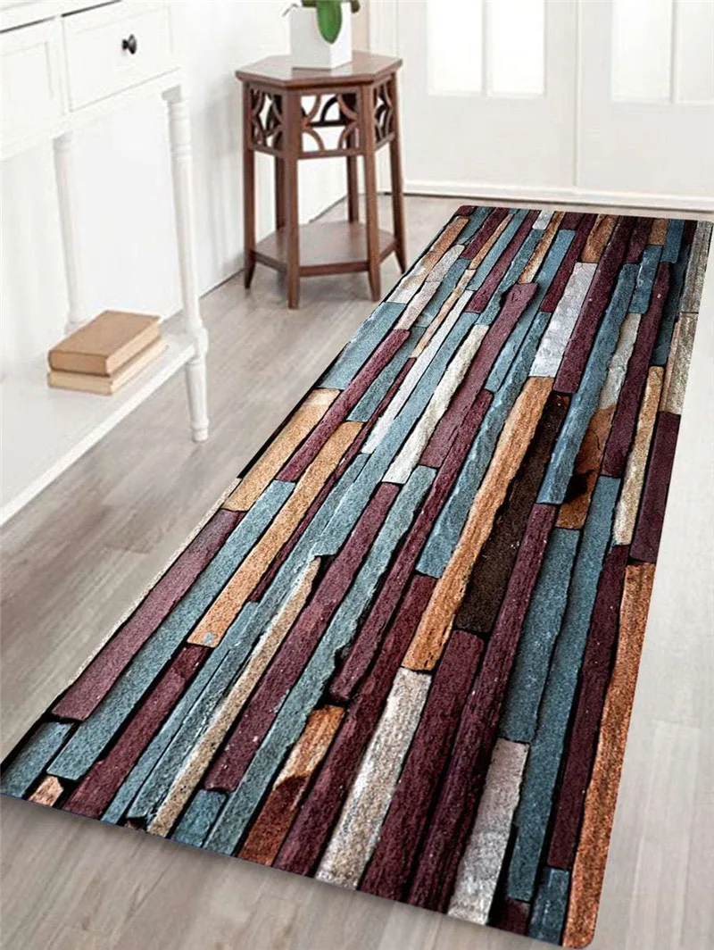 Area Rug For Living room Dining Bathroom Room Carpet Shaggy Soft Retro Rectangle Floor Mat Anti Slip 60*180CM | Дом и сад