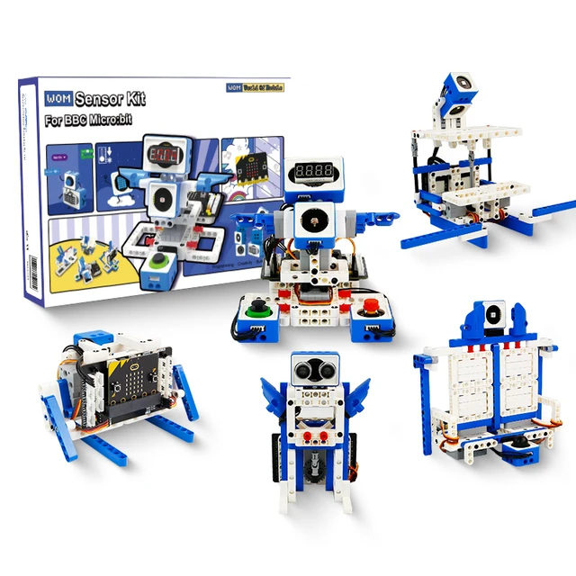 Yahboom Microbit V2 Robot DIY Assembled Electronic Sensor Kit Blocks Programmable Toy DIY STEM Education For Kids Children Gifts 2