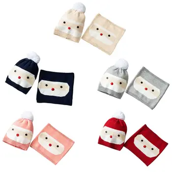 

Baby Boys Girls Scarf Cap Set Autumn Winter New Fashion Children Bib Hat Suit