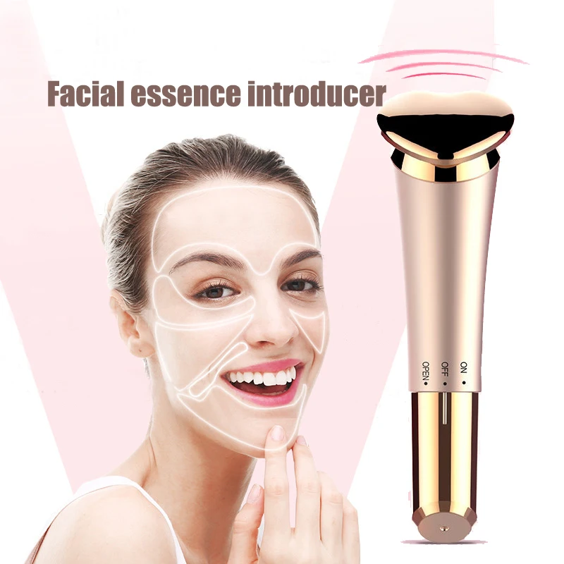 

Facial Massager Essence Nutrient Solution Introduced Into the Skin Anti Aging Face Massager Remove Wrinkle Tighten Skin