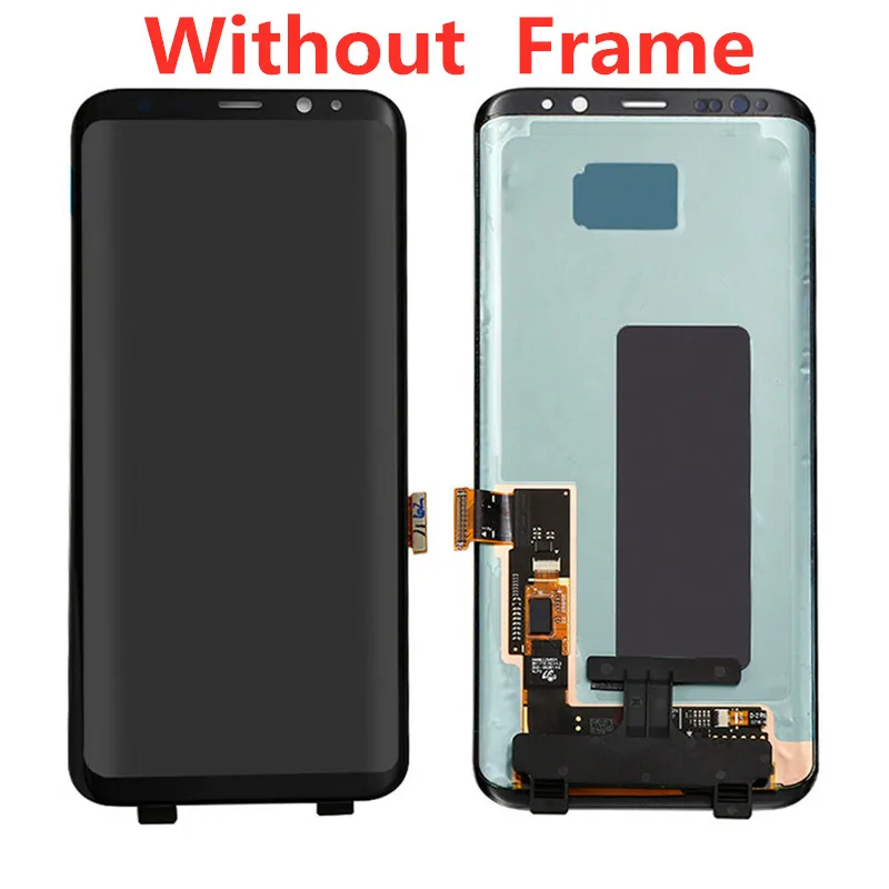 Original AMOLED Display with Burn Shadow For SAMSUNG Galaxy S8 G950F S8+ G955F PLUS LCD Display Touch Screen Replacement