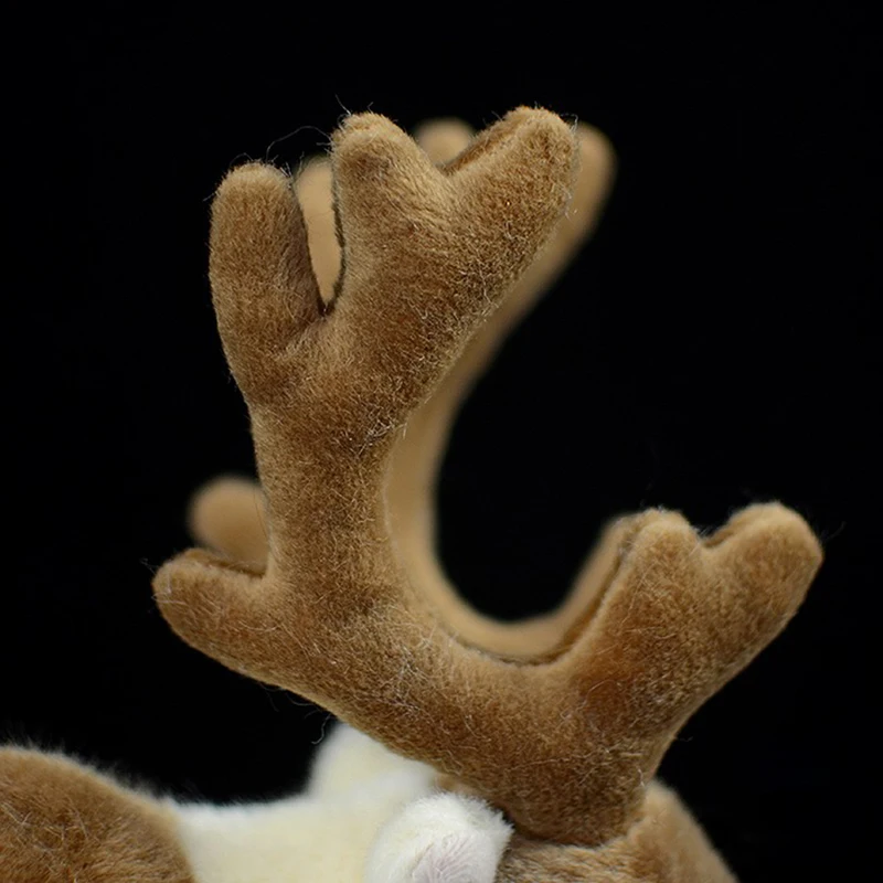Настоящий олень, чучело, игрушки, коричневый Пири, карибу, плюшевые игрушки, реалистичные дикие животные, олень, Плюшевые рождественские подарки, куклы