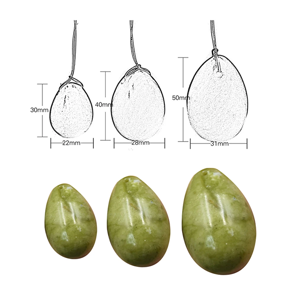 3 шт Jade Yoni набор яиц для массажа Kegel Jade яйца Массажная мвагинальная машинка Jade Egg тело Yoni массаж Кегеля тренажер для мышц забота о здоровье